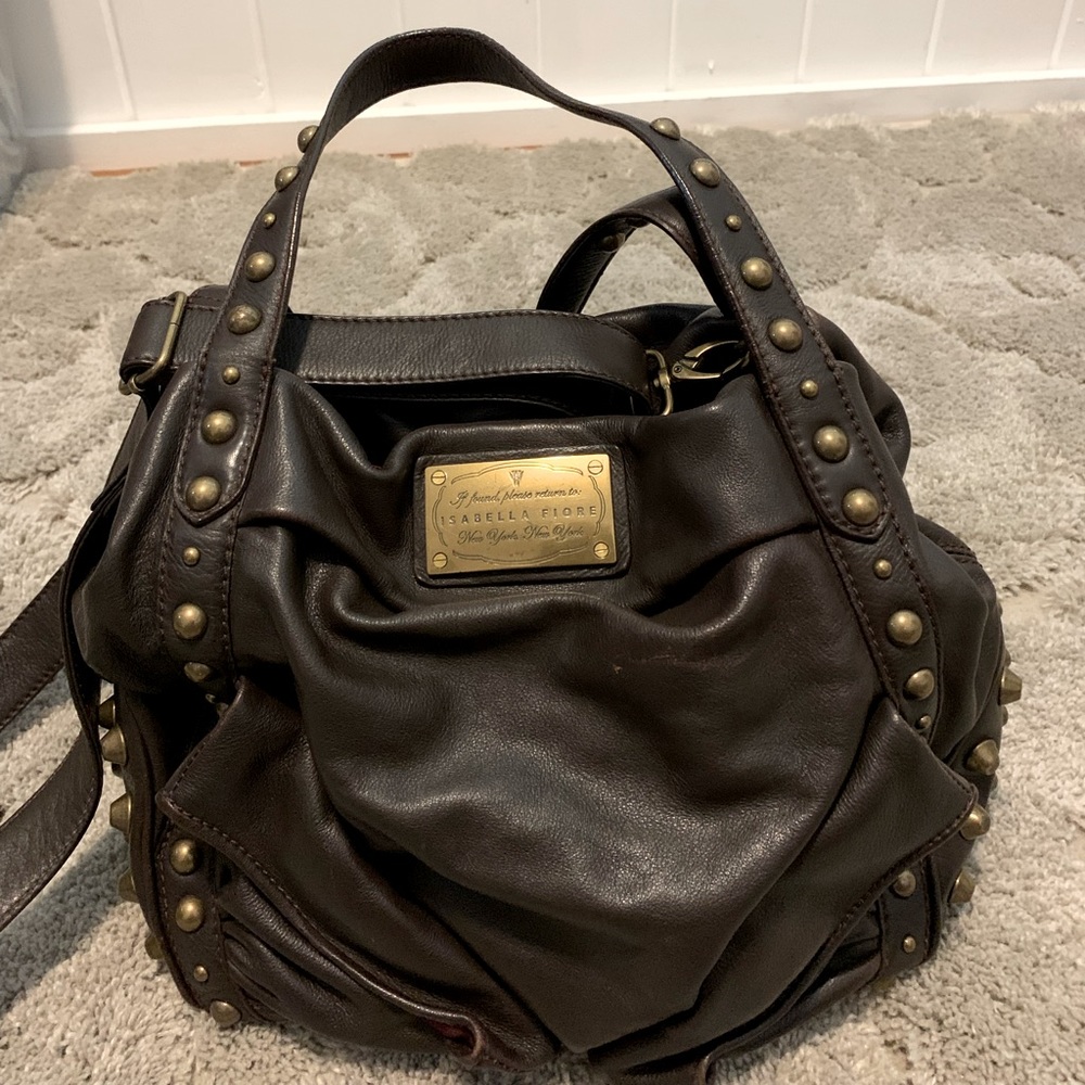 Isabella Fiore Gorgeous  Brown Leather Bag
